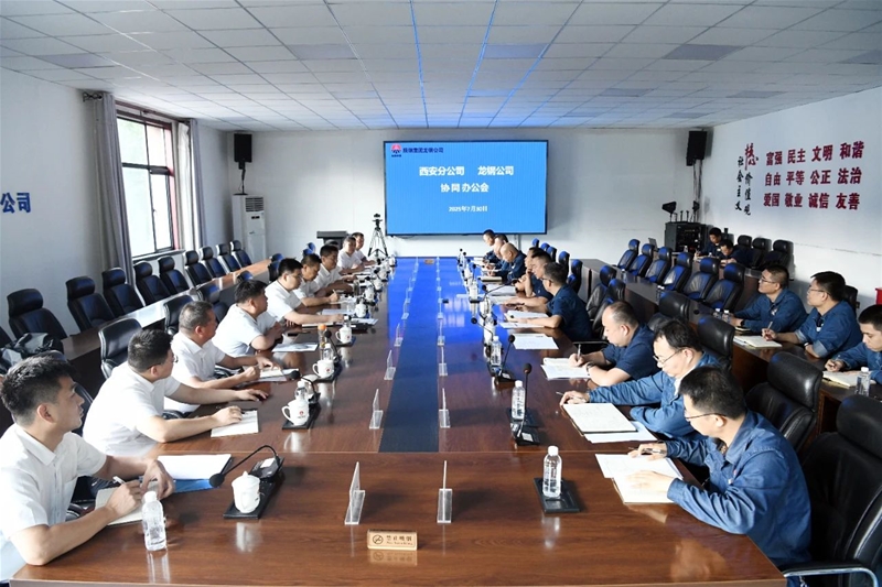 西安分公司、龙钢公司召开总经理协同办公会